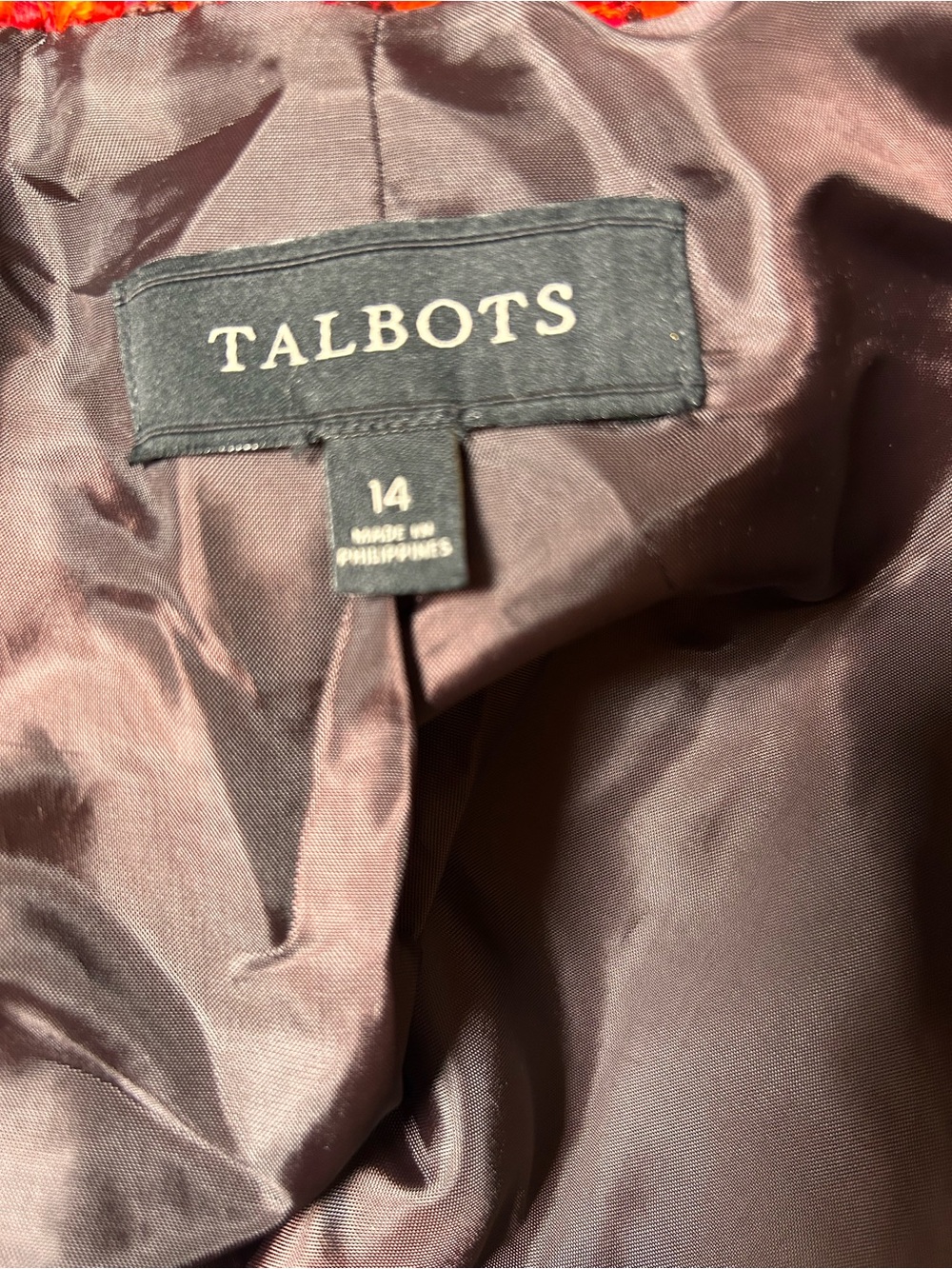Talbots Red Tweed Wool Blend
Jacket Size 14 - Picture 14 of 16